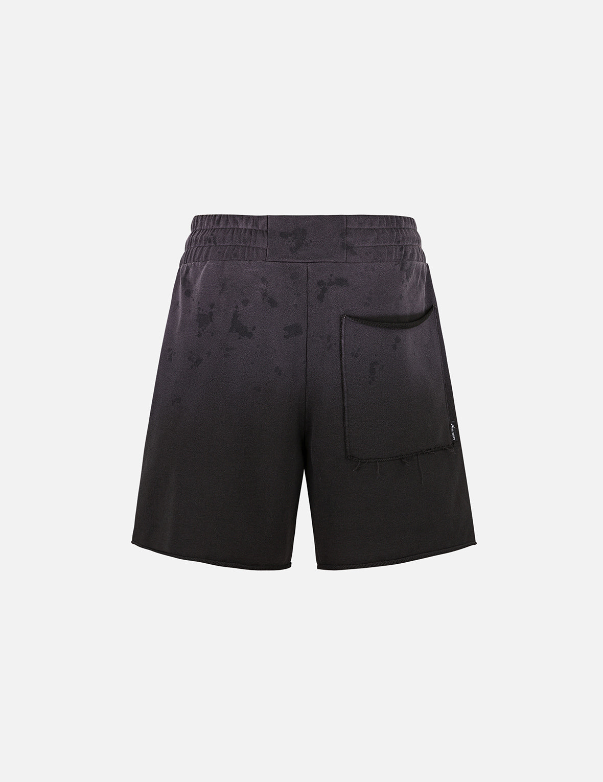 Seagull and Logo Embroidery Relax Fit Rock-Washed Sweatshorts